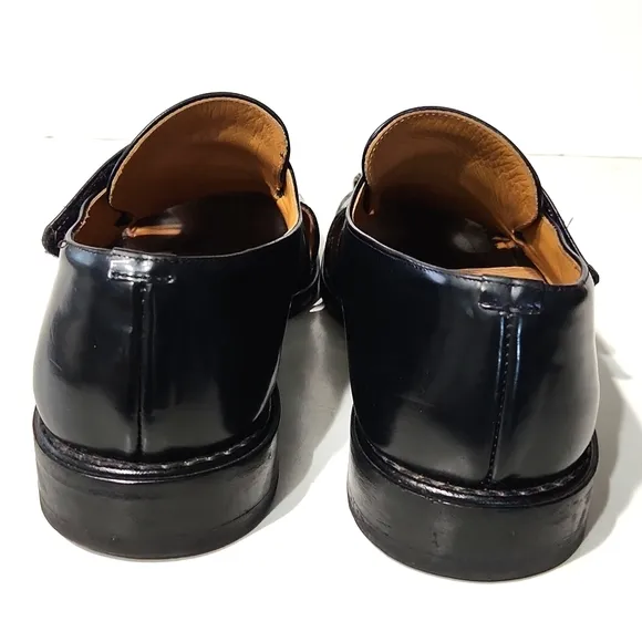 Vintage Sandro Moscoloni Black Leather Fisherman Sandals Size 11 EUC!