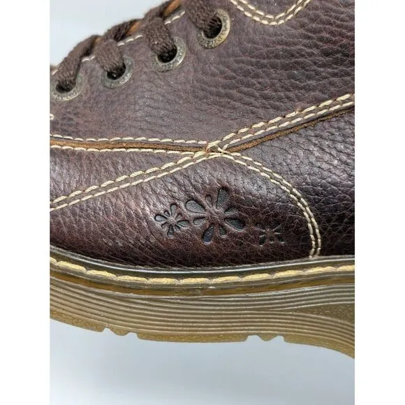 Vintage Y2K Dr Martens‎ Claudia Ankle Boots Brown Leather Chunky Women's Size 7