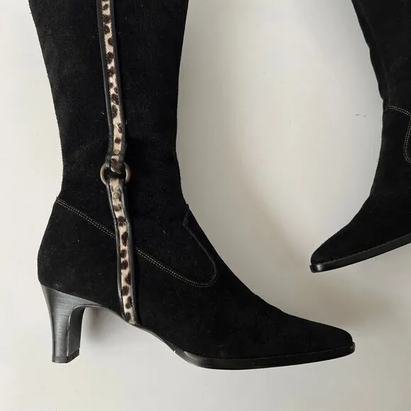 Vintage y2k Mid Calf Pointed Toe Boots Size 6 US