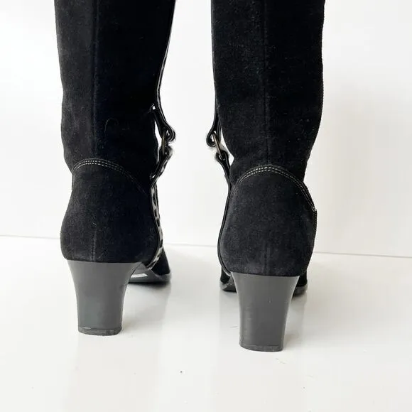 Vintage y2k Mid Calf Pointed Toe Boots Size 6 US