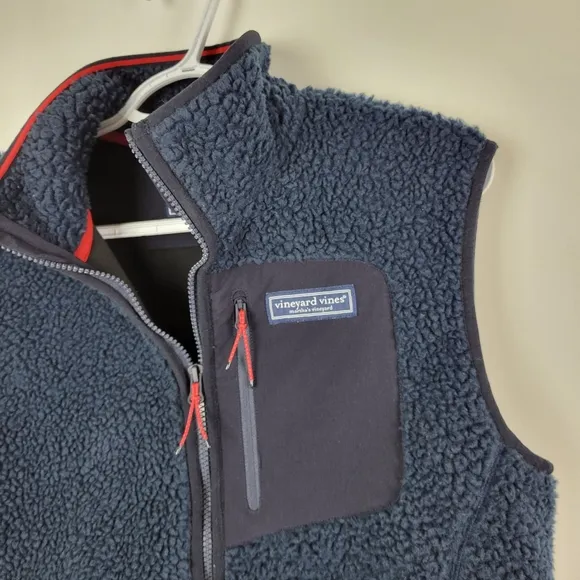 Vinyard Vines Sherling Vest Sz Small EUC