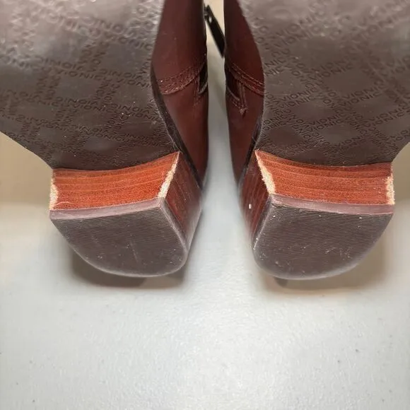 Vionic Bethany Ankle Boot Brown Beaver Leather sz 9 Western‎ Waterproof