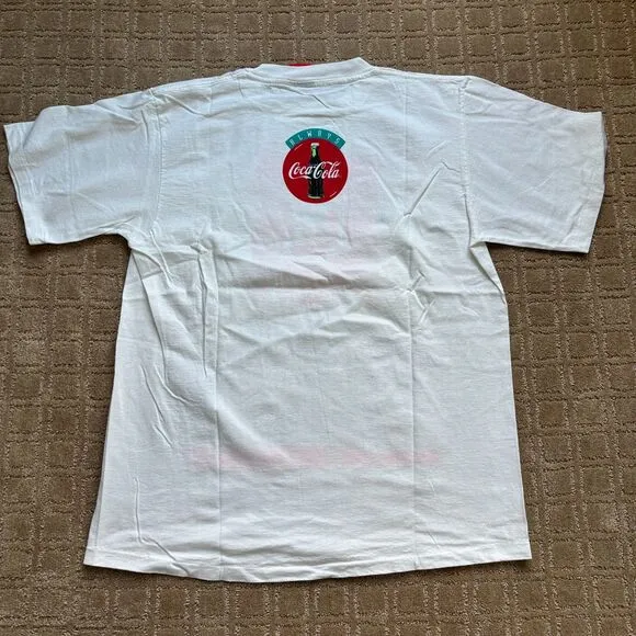 Vtg Coke Coca Cola Always Jammin' Large T Shirt Short Sleeve USA Single Stitch
