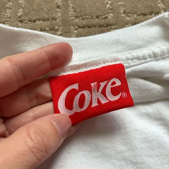 Vtg Coke Coca Cola Always Jammin' Large T Shirt Short Sleeve USA Single Stitch