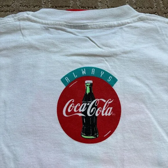 Vtg Coke Coca Cola Always Jammin' Large T Shirt Short Sleeve USA Single Stitch