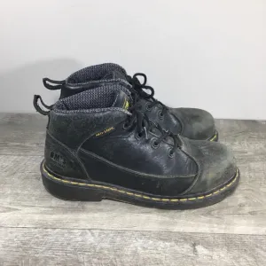 Vtg Dr. Martens Industrial Womens Doc Chunky Leather Steel Toe Boots UK 6 US 8