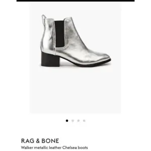Walker Chelsea Boot Rag &amp; Bone silver metallic spring western ankle classic