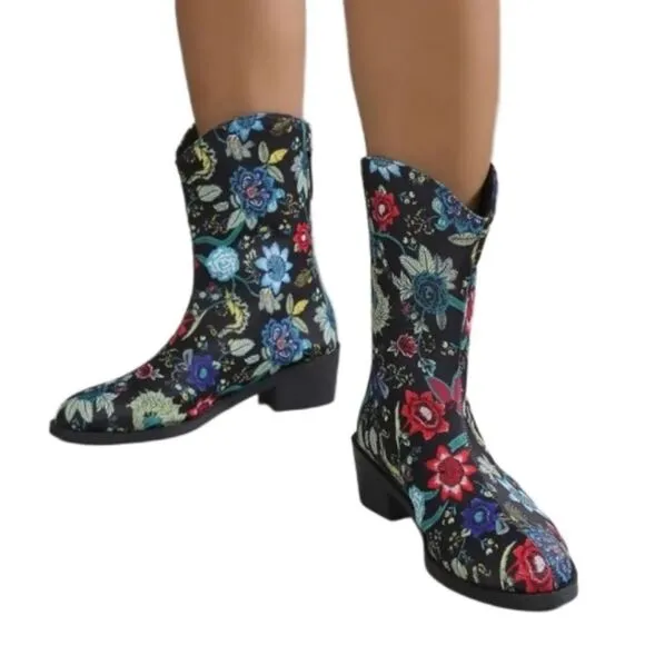 Western floral boots sz 7.5