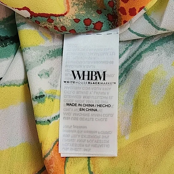 WHBM Drama Maxi Skirt Jungle Floral Print Size 14 NWT