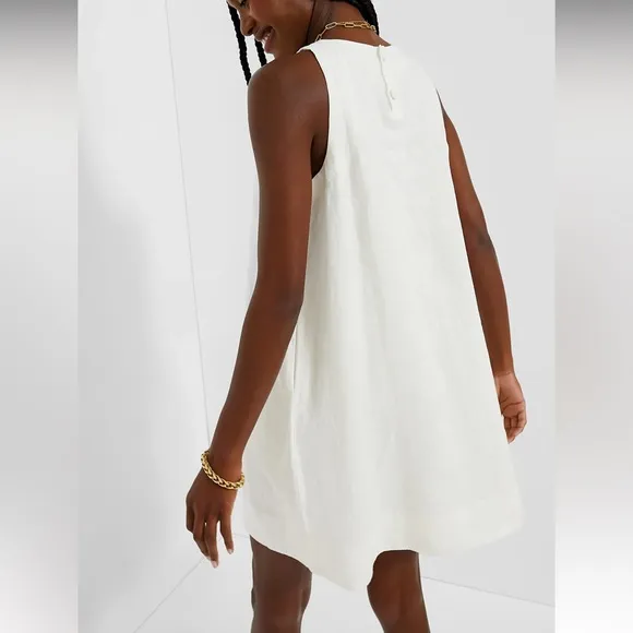 White Linen Pauline Dress