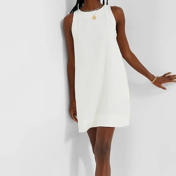 White Linen Pauline Dress