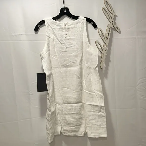 White Linen Pauline Dress