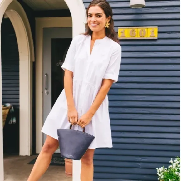 White Royal Shirt DressTUCKERNUCK