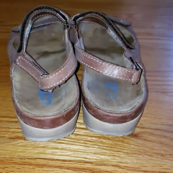 Wolky brown leather slingback Sandals