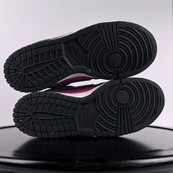 Womens 9.5 Nike Dunk Low 6.0 Sneakers Black Pink Shoes 314141 041 SB Y2K Vintage
