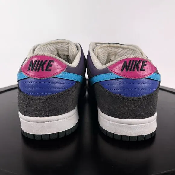 Womens 9.5 Nike Dunk Low 6.0 Sneakers Black Pink Shoes 314141 041 SB Y2K Vintage