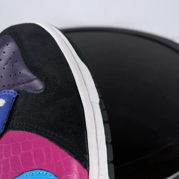 Womens 9.5 Nike Dunk Low 6.0 Sneakers Black Pink Shoes 314141 041 SB Y2K Vintage