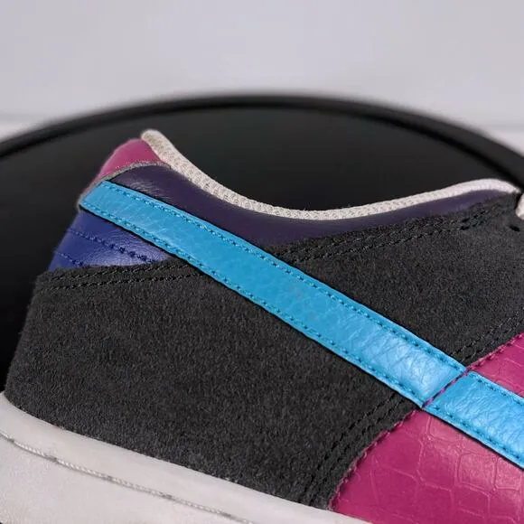 Womens 9.5 Nike Dunk Low 6.0 Sneakers Black Pink Shoes 314141 041 SB Y2K Vintage