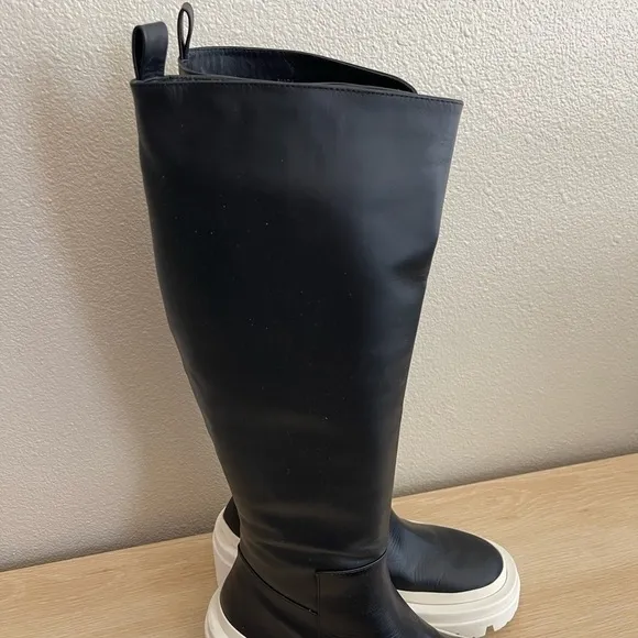 Women's Black Arlene Boots Chunky Lug Sole Size EU 38/US7.5
