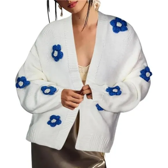 Womens Cardigan Sweaters White