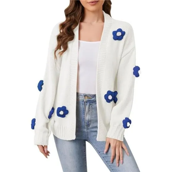 Womens Cardigan Sweaters White