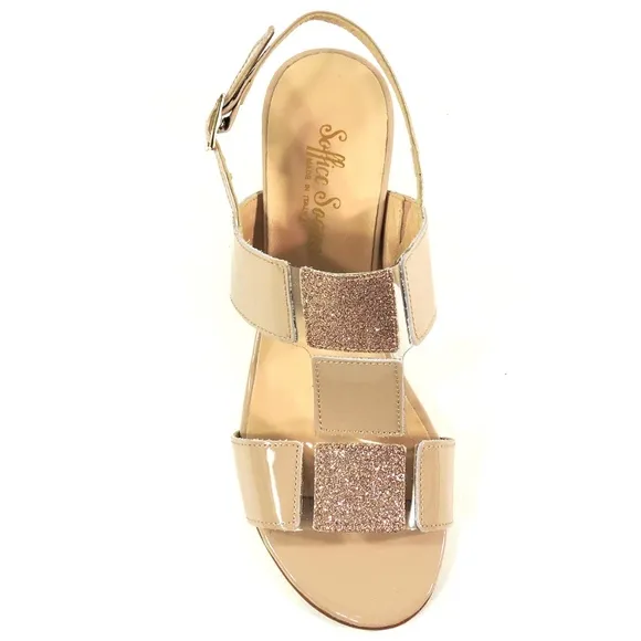 WOMEN'S LEATHER HEELED SANDALS