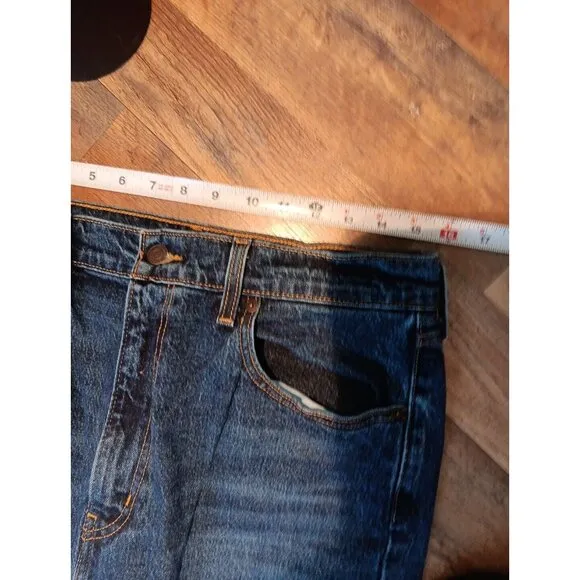 Womens Levi's Jeans 70s High Flare Premium Rigid Denim Dark Wash Size 32