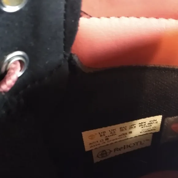 Women's pink and black waterproof Timberland hiking Boots