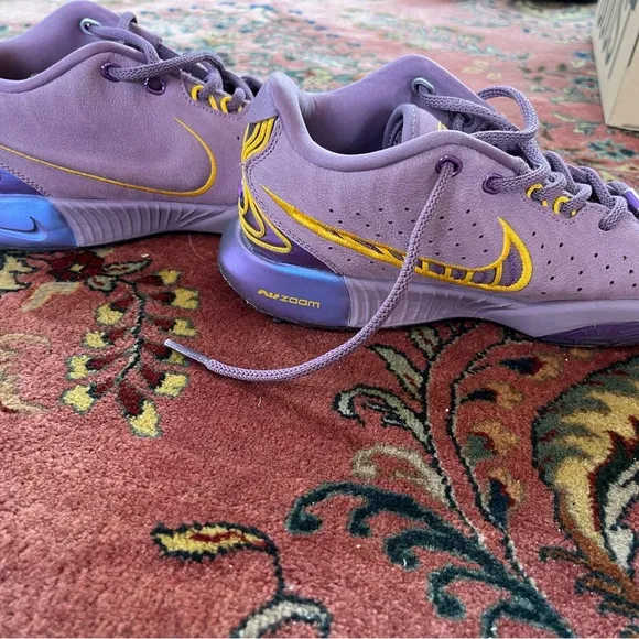Women's Purple and Yellow Sneakers