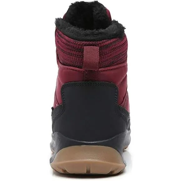 Women's Winter Waterproof Vamp Snow Boots, Red