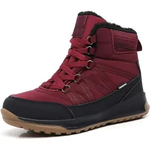 Women's Winter Waterproof Vamp Snow Boots, Red