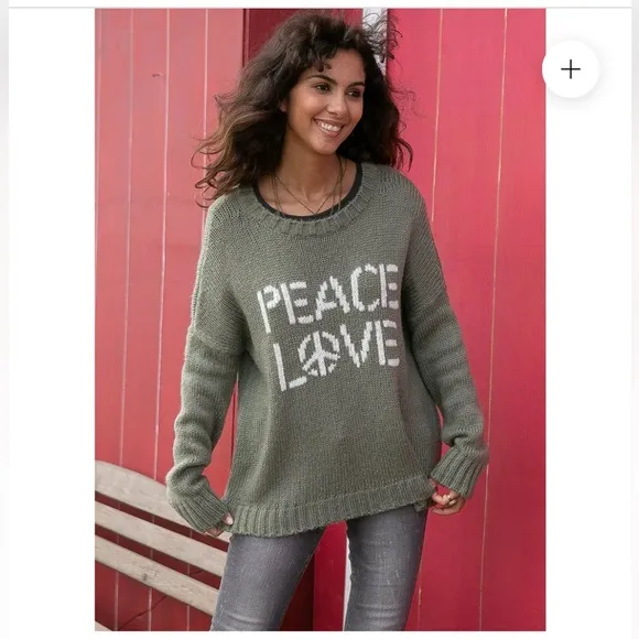 Wooden Ships PEACE LOVE CREW M/L
