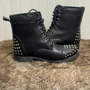 Xelement Studded Leather Biker Boots | Badass Punk Rock Vibes