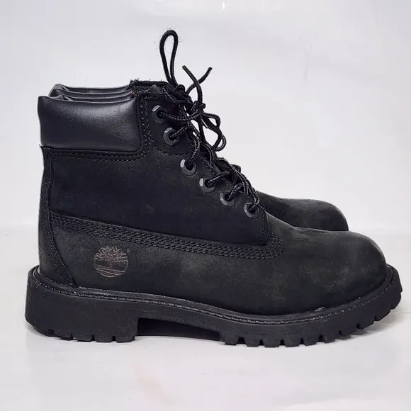 Youth Waterproof Black Timberland Boots size 13M