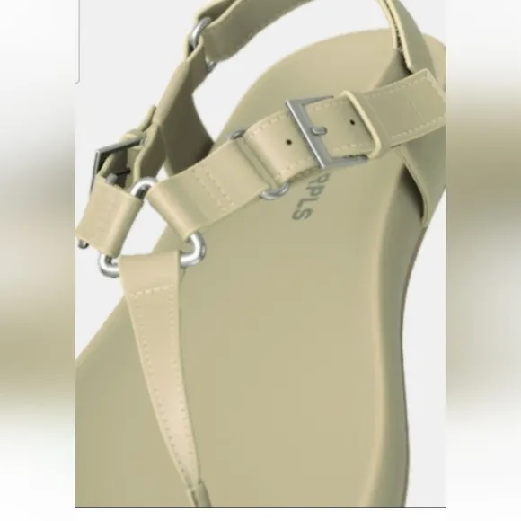 Zara SRPLS Leather Sandals NWOT