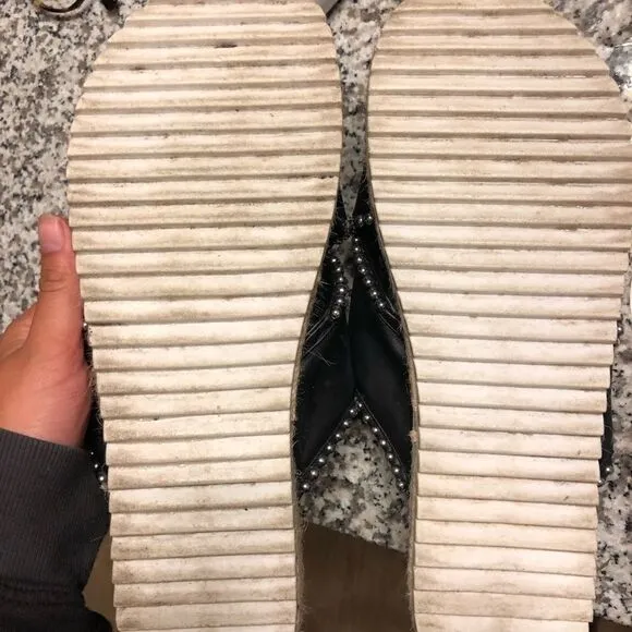 Zara Studded Slides / Sandals